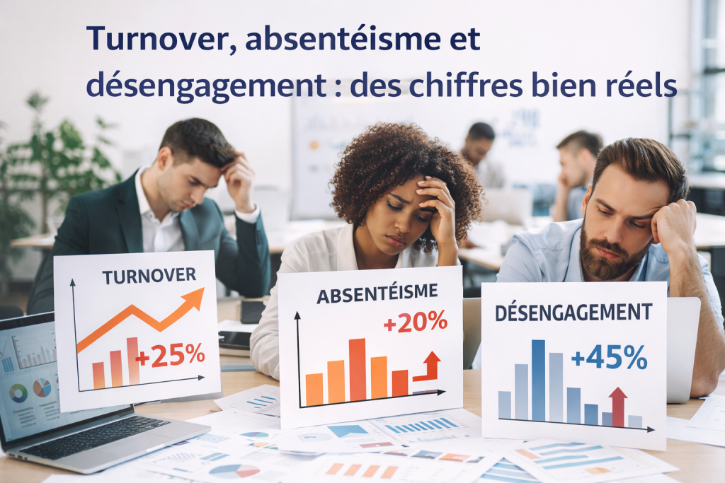 Turnover, absentéisme et désengagement : des chiffres bien réels